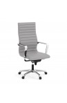 OfficeSource Tre Collection Executive High Back Chair with Chrome Frame