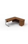 6' X 6' Modern Stainless Steel O Legs