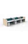 NEW 66 X 30" ADJUSTABLE HEIGHT CUBICLES WITH MOBILE FILES | 2