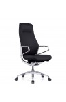 Veneto Executive High Back Chair with Polished Aluminum Frame | 2