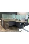 Office Cubicles | NEW 5’ x 5’ Open Cubicle With Collaboration Table - 4