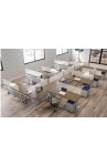 Office Cubicles | New 6’ X 6’ BENCHING STATION L SHAPE - 3