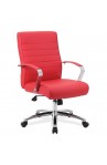 OfficeSource Studio Collection Mid Back Chair with Chrome Frame | 4
