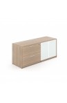 Combo lateral file with partial glass doors | 5