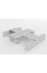 NEW 72" X 72" OPEN DESK WORKSTATIONS