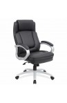 OfficeSource OS Big & Tall Collection Big and Tall Executive with Silver Heavy Duty Metal Base