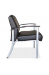 OfficeSource OS Big & Tall Collection Big and Tall Guest Chair with Black Frame | 2