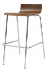 PERFORMANCE Model #ST197 - Bleeker Street Wood Shell Bistro-Height Stool | 2