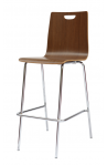 PERFORMANCE Model #ST197 - Bleeker Street Wood Shell Bistro-Height Stool