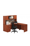 L Shaped Corner Desk with Hutch Suite PL113