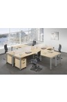 Office Cubicles | New 6’ X 6’ BENCHING STATION L SHAPE - 2