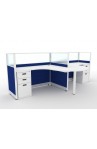 Office Cubicles | NEW 5’ x 5’ Open Cubicle With Collaboration Table - 7